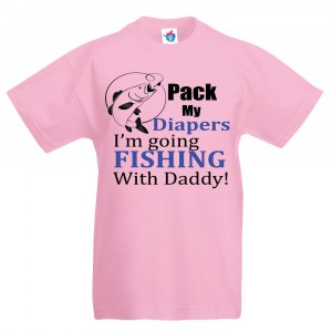 Детска тениска за риболов: Събирам си пелените