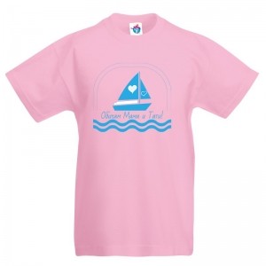 Детска тениска Обичам морето