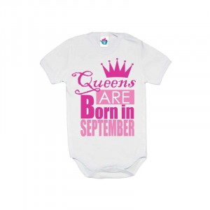 Бебешко боди Кралиците (принцесите) като мен са родени през ....(1)
