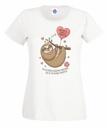 Дамска тениска Обичам те бавно и завинаги