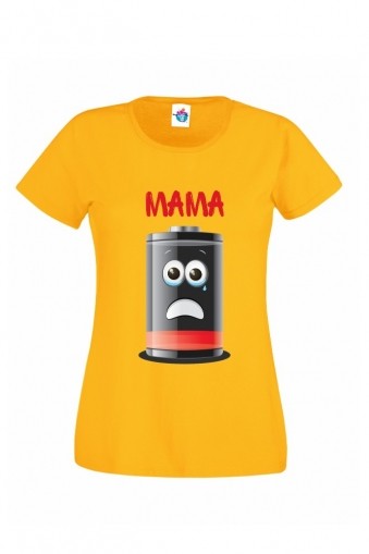 Дамска тениска с батерия Мама