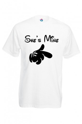 Мъжка тениска с надпис She's mine