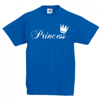 Детска тениска с надпис Princess