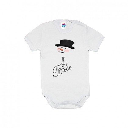 Бебешко боди за Коледа със Снежко