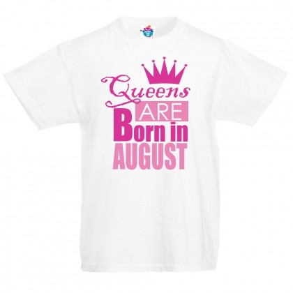 Детска тениска Кралиците са родени през ...