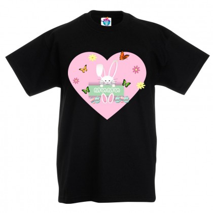 Детска тениска за Великден - Зайче с име на момиче