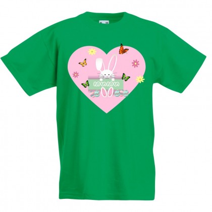 Детска тениска за Великден - Зайче с име на момиче
