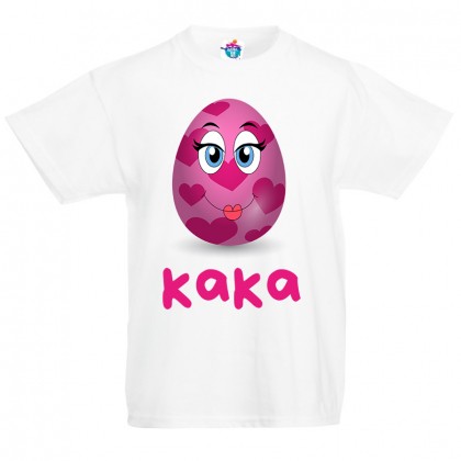 Детска тениска за Великден с яйце за момиче
