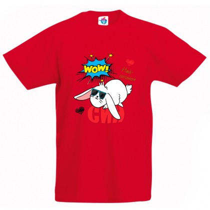 Детска тениска Готините Зайчета за момче