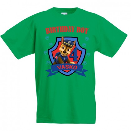 Детска тениска ЧРД с Пес патрул за момче