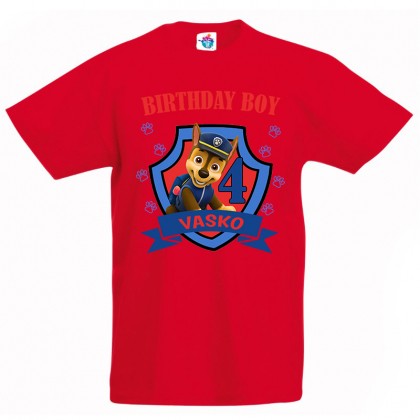 Детска тениска ЧРД с Пес патрул за момче