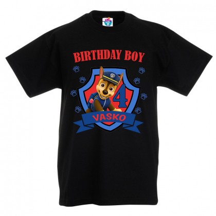 Детска тениска ЧРД с Пес патрул за момче