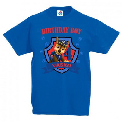 Детска тениска ЧРД с Пес патрул за момче