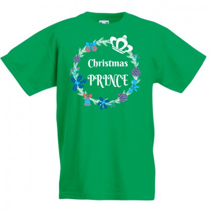 Детска тениска  за Коледа Принц