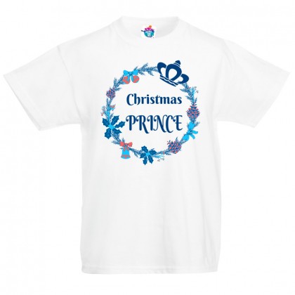 Детска тениска  за Коледа Принц