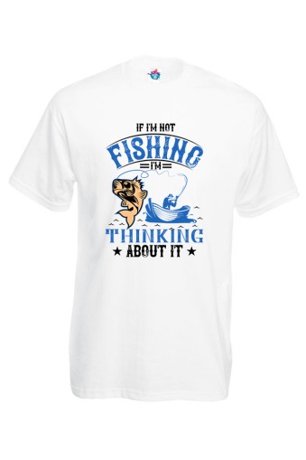 Мъжка Тениска За Риболов If I'm Not Fishing