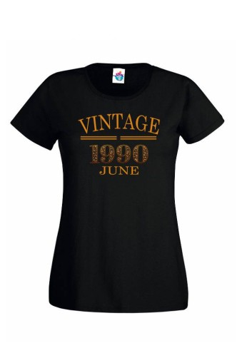 Дамска тениска за рожден ден  VINTAGE June
