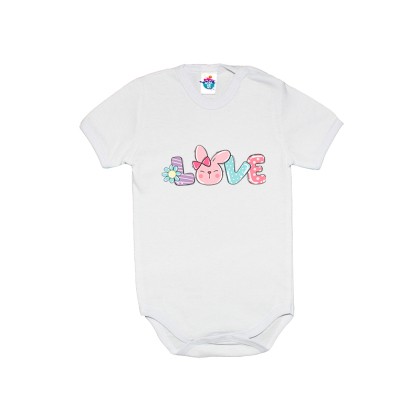 Бебешко боди за Великден Обичам Великден /момиче/