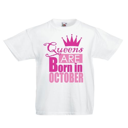 Детска тениска за рожден ден Queens are born