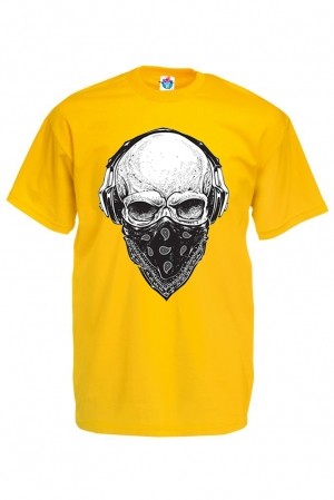 Мъжка тениска с Череп с маска
