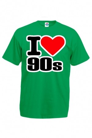 Мъжка Тениска Аз обичам 90-те!