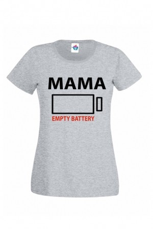 Дамска тениска с батерия за мама