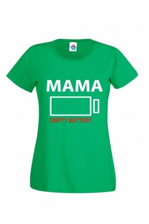 Дамска тениска с батерия за мама