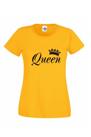 Дамска тениска с надпис Queen