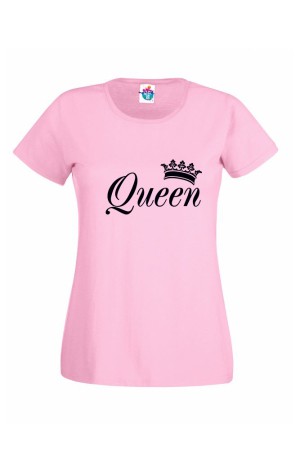 Дамска тениска с надпис Queen