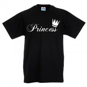 Детска тениска с надпис Princess