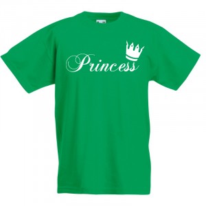 Детска тениска с надпис Princess