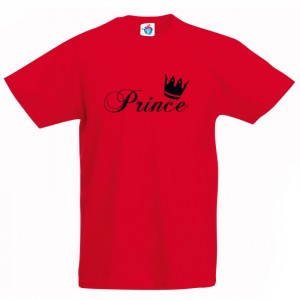 Детска тениска с надпис Prince