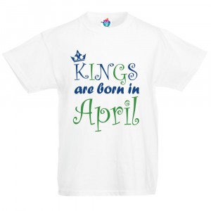 Детска тениска Кралете са родени през ...
