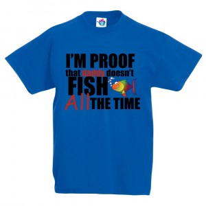Детска тениска за риболов: Аз съм доказателството