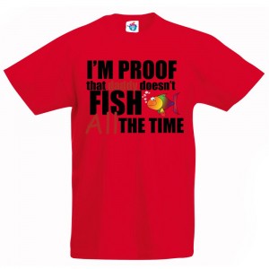 Детска тениска за риболов: Аз съм доказателството