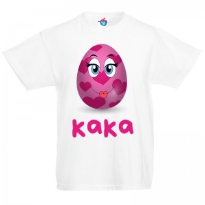 Детска тениска за Великден с яйце за момиче
