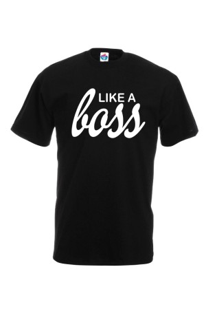 Мъжка Тениска за двойки - Харесвам шефа