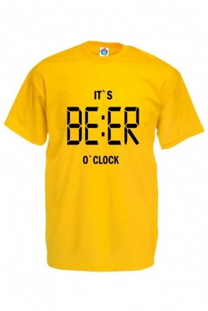 Мъжка тениска Време е за бира