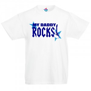 Детска тениска Моят татко е Рок Звезда