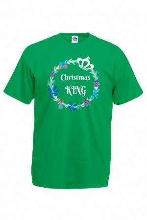 Мъжка тениска за Коледа Крал