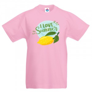 Детска тениска Обичам лятото!
