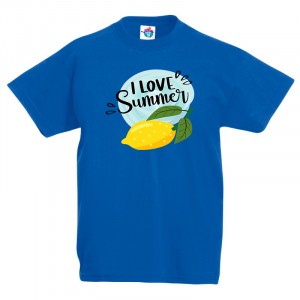 Детска тениска Обичам лятото!