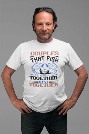 Мъжка Тениска За Риболов Couples That Fish Together