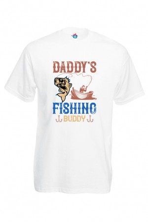 Мъжка Тениска За Риболов Daddy’s Fishing Buddy