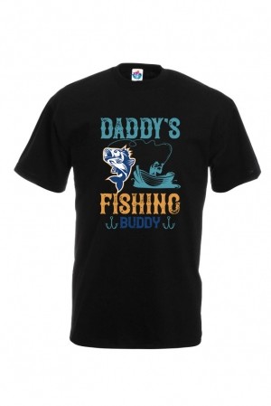 Мъжка Тениска За Риболов Daddy’s Fishing Buddy