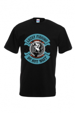 Мъжка Тениска За Риболов Lucky Fishing Shirt  Do Not Wast