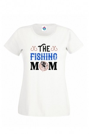 Дамска Тениска За Риболов The Fishing Mom