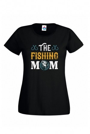 Дамска Тениска За Риболов The Fishing Mom