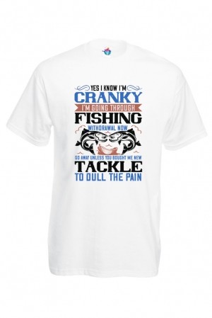 Мъжка Тениска За Риболов Yes I Know I'm Cranky