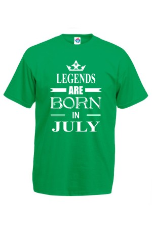 Мъжка тениска за Рожден ден Legends are Born July...
